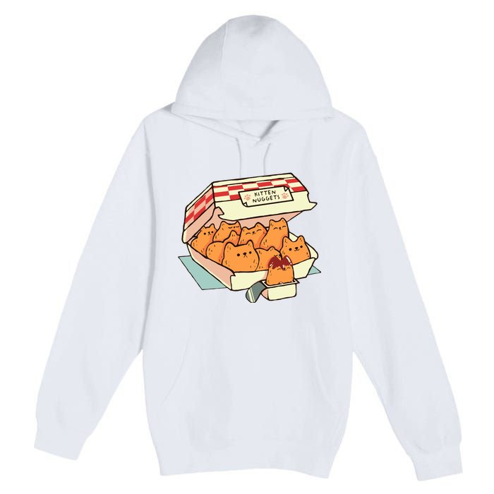 Kitten Nuggets Fast Food Cat By Tobe Fonseca Premium Pullover Hoodie