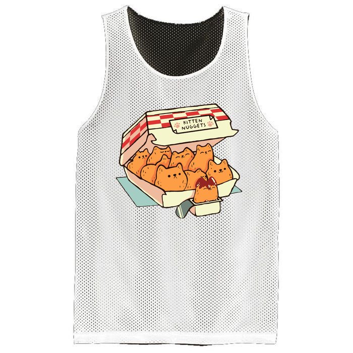 Kitten Nuggets Fast Food Cat By Tobe Fonseca Mesh Reversible Basketball Jersey Tank