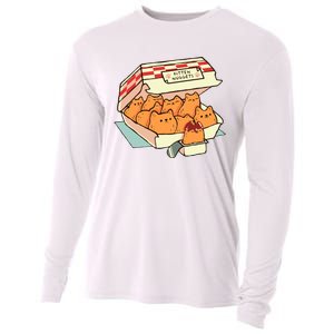 Kitten Nuggets Fast Food Cat By Tobe Fonseca Cooling Performance Long Sleeve Crew