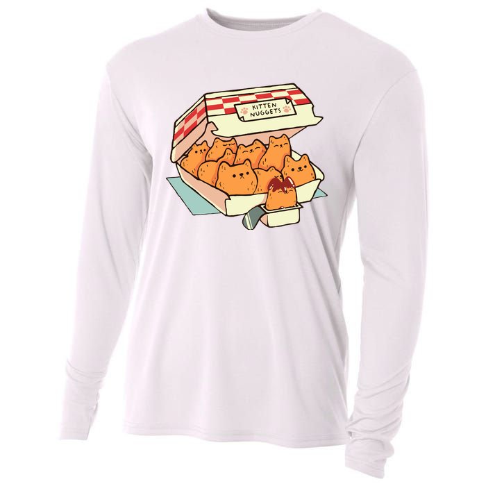 Kitten Nuggets Fast Food Cat By Tobe Fonseca Cooling Performance Long Sleeve Crew