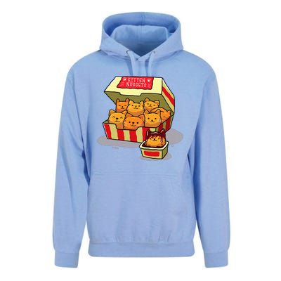 Kitten Nuggets Food Pun Cat Lover Gift Chicken Nuggets Unisex Surf Hoodie