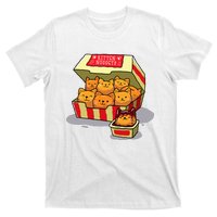 Kitten Nuggets Food Pun Cat Lover Gift Chicken Nuggets T-Shirt