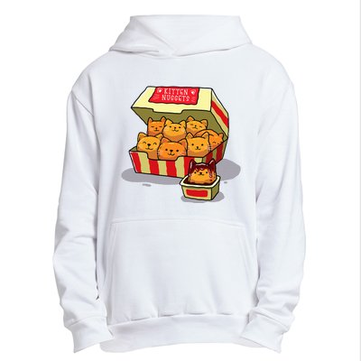 Kitten Nuggets Food Pun Cat Lover Gift Chicken Nuggets Urban Pullover Hoodie