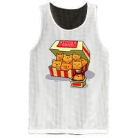 Kitten Nuggets Food Pun Cat Lover Gift Chicken Nuggets Mesh Reversible Basketball Jersey Tank