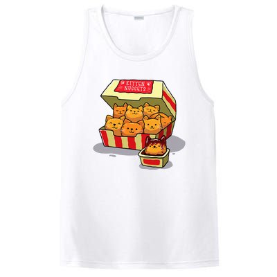 Kitten Nuggets Food Pun Cat Lover Gift Chicken Nuggets PosiCharge Competitor Tank