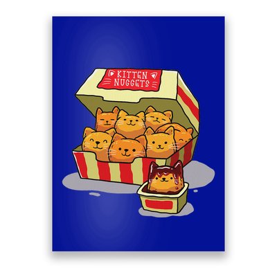 Kitten Nuggets Food Pun Cat Lover Poster