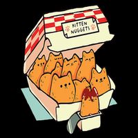 Kitten Nuggets Fast Food Cat Drawstring Bag