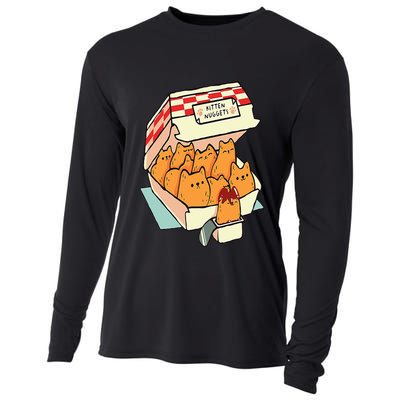 Kitten Nuggets Fast Food Cat Cooling Performance Long Sleeve Crew