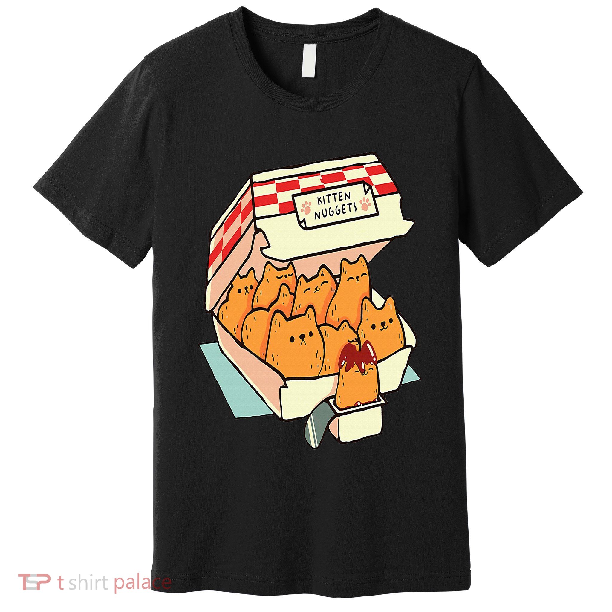 Kitten Nuggets Fast Food Cat Premium T-Shirt