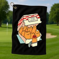 Kitten Nuggets Fast Food Cat Golf Towel