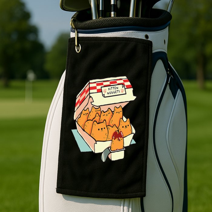 Kitten Nuggets Fast Food Cat Golf Towel
