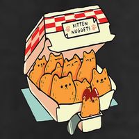 Kitten Nuggets Fast Food Cat Golf Towel