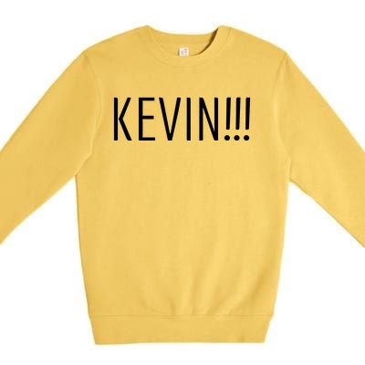 Kevin Name Funny Christmas Sayings Premium Crewneck Sweatshirt