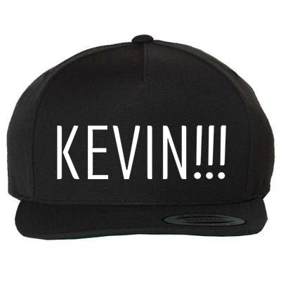 Kevin Name Funny Christmas Sayings Wool Snapback Cap
