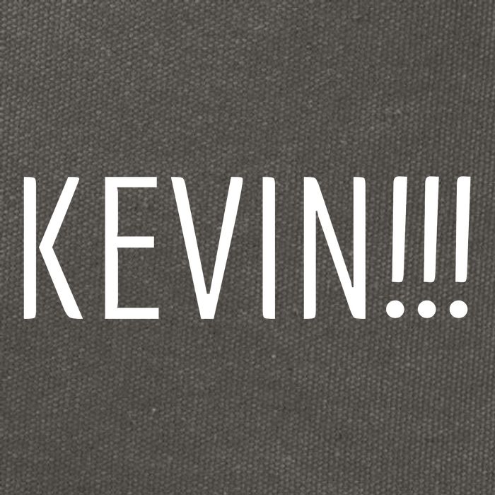 Kevin Name Funny Christmas Sayings Cotton Canvas Backpack