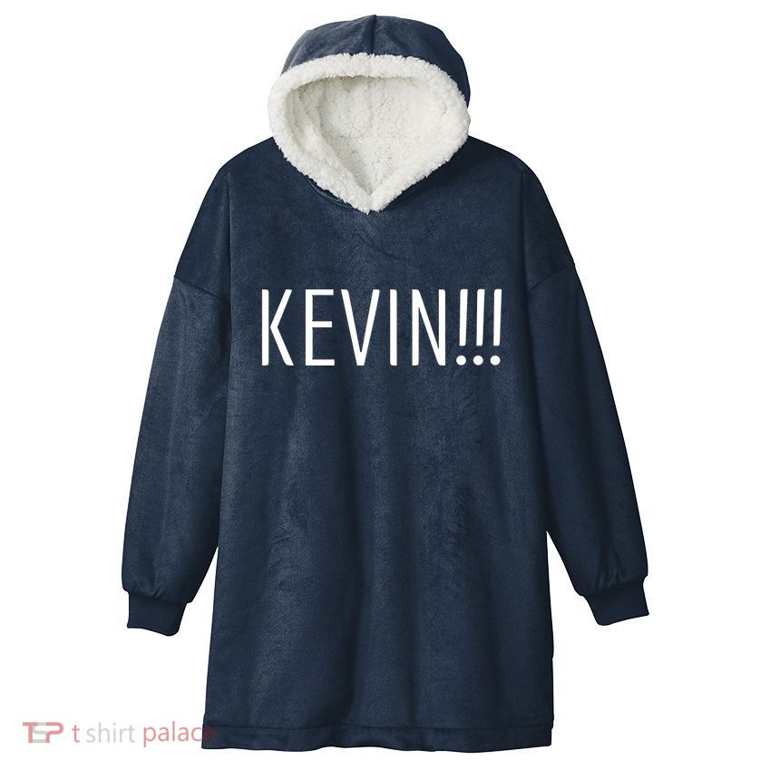 Kevin Name Funny Christmas Sayings Hooded Wearable Blanket