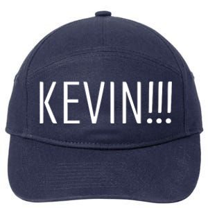 Kevin Name Funny Christmas Sayings 7-Panel Snapback Hat