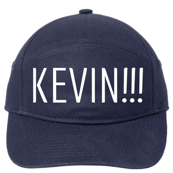 Kevin Name Funny Christmas Sayings 7-Panel Snapback Hat