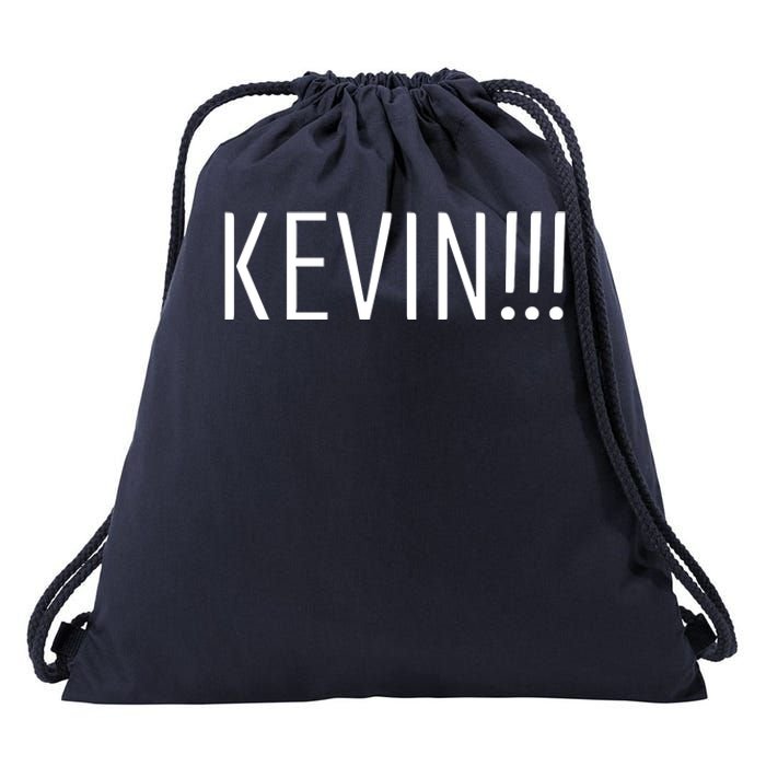 Kevin Name Funny Christmas Sayings Drawstring Bag