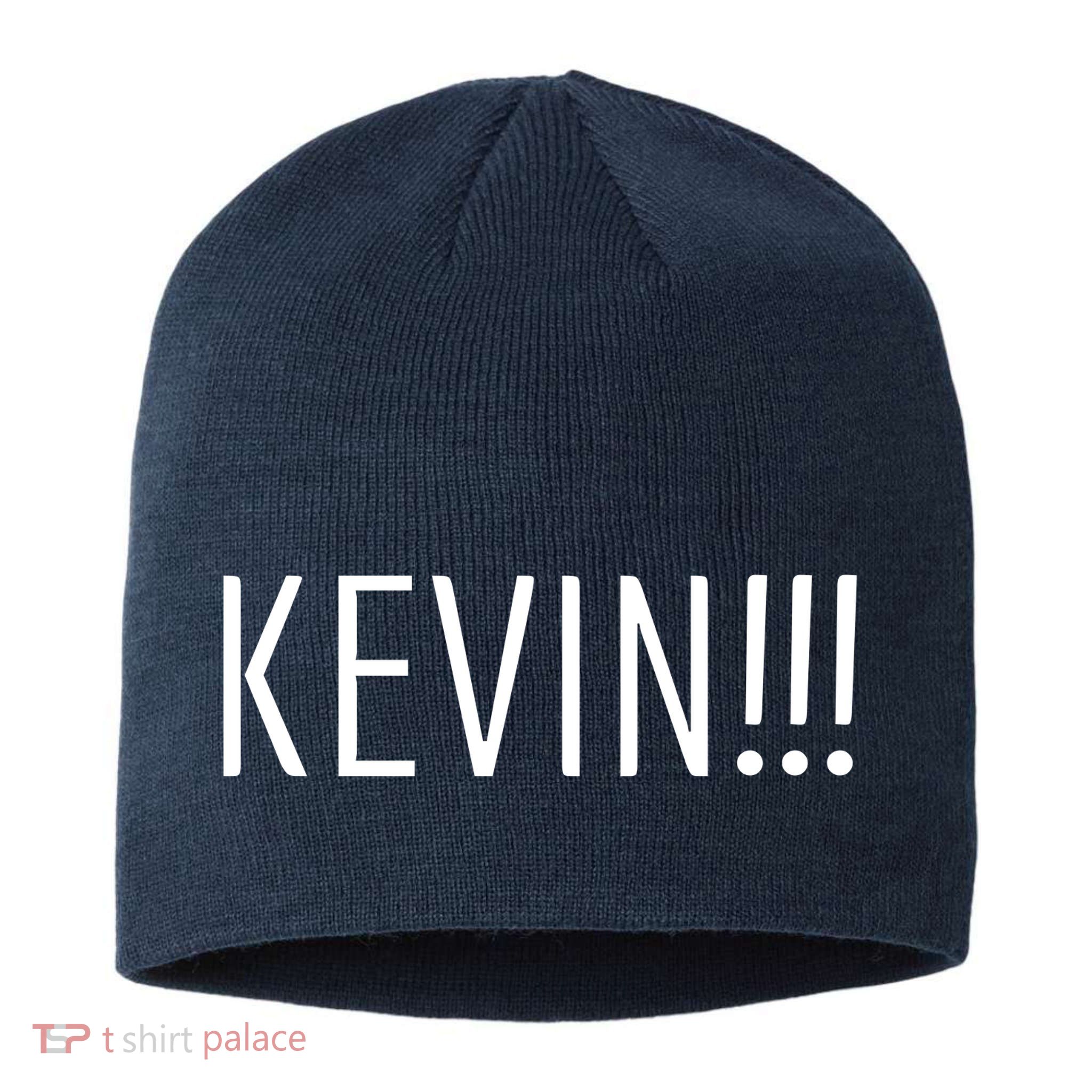 Kevin Name Funny Christmas Sayings Sustainable Beanie