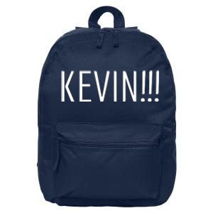 Kevin Name Funny Christmas Sayings 16 in Basic Backpack