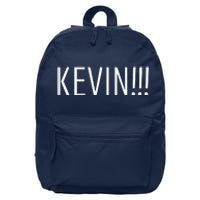 Kevin Name Funny Christmas Sayings 16 in Basic Backpack