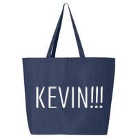 Kevin Name Funny Christmas Sayings 25L Jumbo Tote