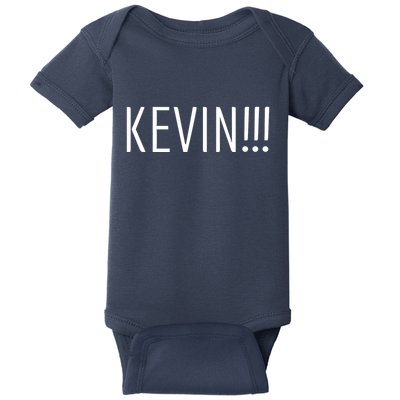 Kevin Name Funny Christmas Sayings Baby Bodysuit