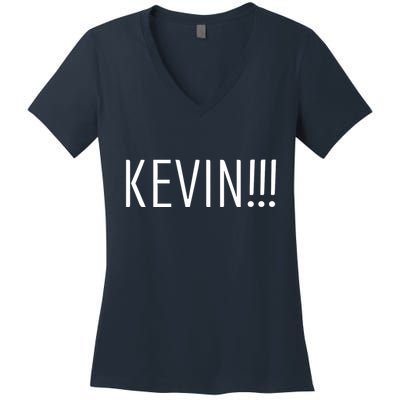 Kevin Name Funny Christmas Sayings Women's V-Neck T-Shirt