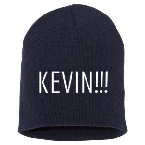 Kevin Name Funny Christmas Sayings Short Acrylic Beanie