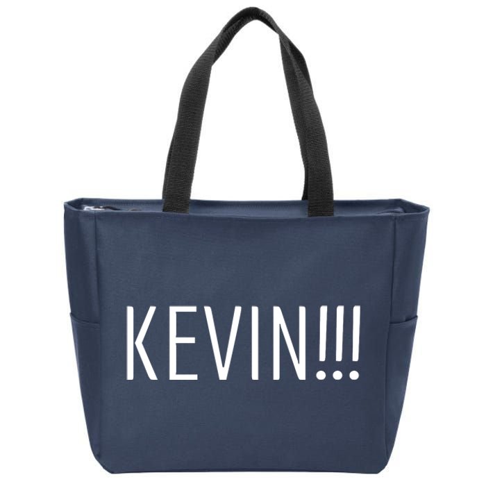 Kevin Name Funny Christmas Sayings Zip Tote Bag