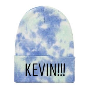 Kevin Name Funny Christmas Sayings Tie Dye 12in Knit Beanie