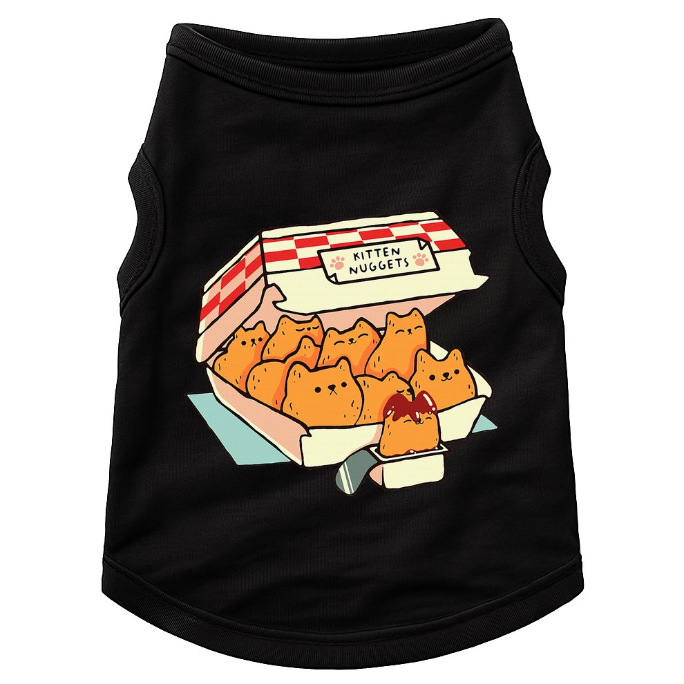 Kitten Nuggets Fast Food Cat Mom Doggie Tank