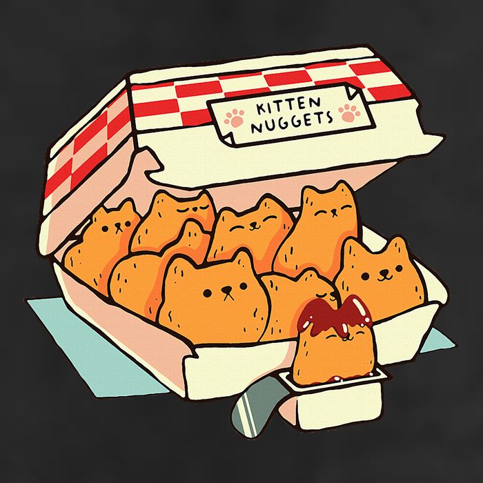 Kitten Nuggets Fast Food Cat Mom Adult Drive Performance Visor