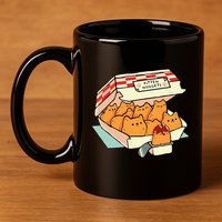 Kitten Nuggets Fast Food Cat Mom 11oz C Handle Ceramic Mug