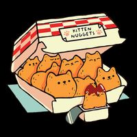 Kitten Nuggets Fast Food Cat Mom Zip Tote Bag