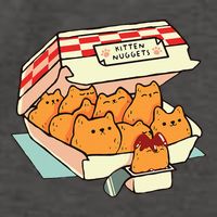 Kitten Nuggets Fast Food Cat Mom Vector Backpack