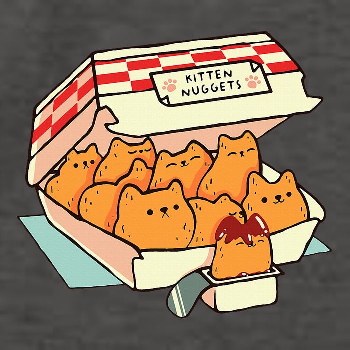 Kitten Nuggets Fast Food Cat Mom Vector Backpack