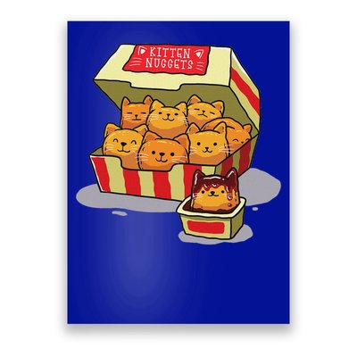 Kitten Nuggets Food Pun Cat Lover  Poster