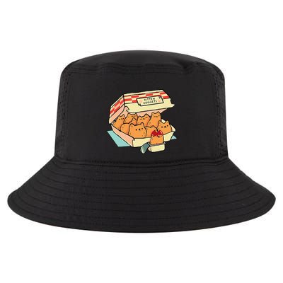 Kitten Nuggets Fast Food Cat And Chicken Nugget Lover Quote Cool Comfort Performance Bucket Hat