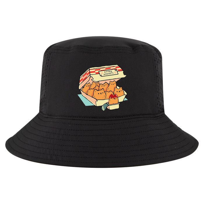 Kitten Nuggets Fast Food Cat And Chicken Nugget Lover Quote Cool Comfort Performance Bucket Hat
