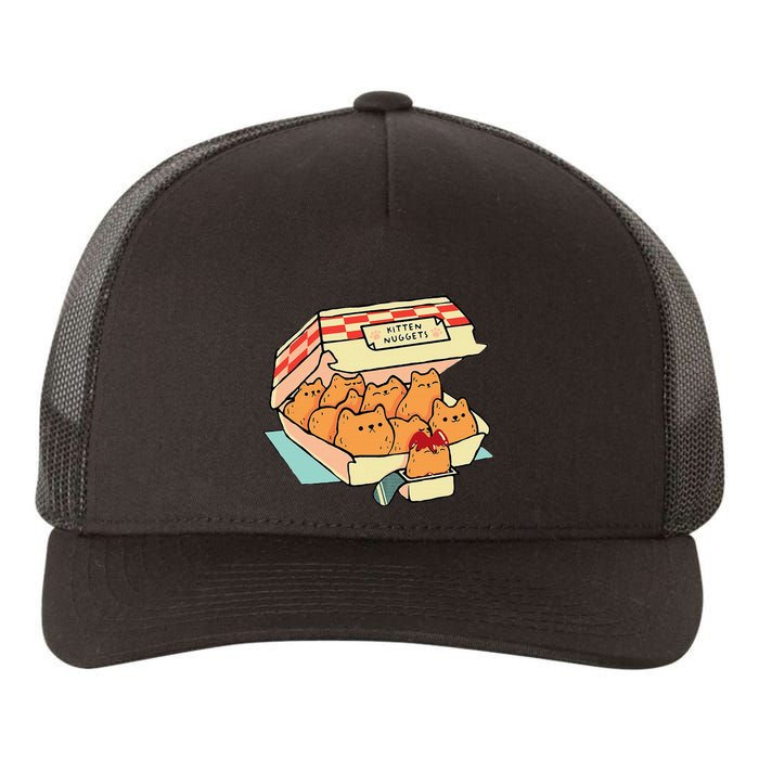 Kitten Nuggets Fast Food Cat And Chicken Nugget Lover Quote Yupoong Adult 5-Panel Trucker Hat