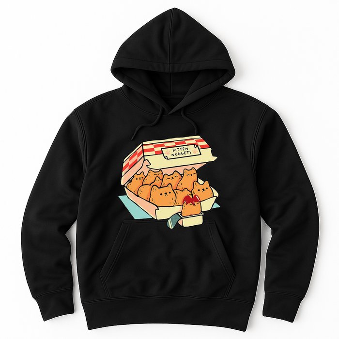 Kitten Nuggets Fast Food Cat And Chicken Nugget Lover Quote Hoodie