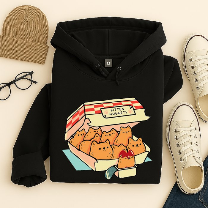 Kitten Nuggets Fast Food Cat And Chicken Nugget Lover Quote Hoodie