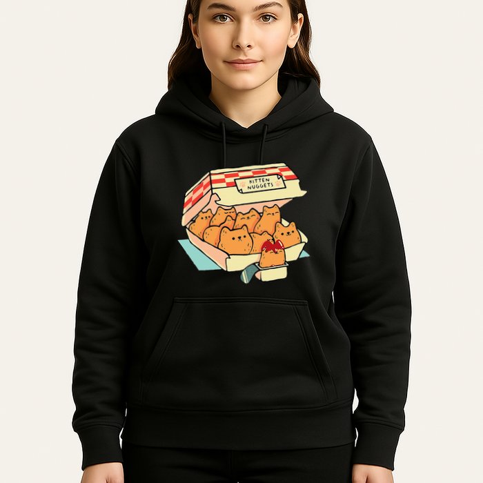 Kitten Nuggets Fast Food Cat And Chicken Nugget Lover Quote Hoodie