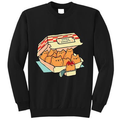 Kitten Nuggets Fast Food Cat And Chicken Nugget Lover Quote Sweatshirt