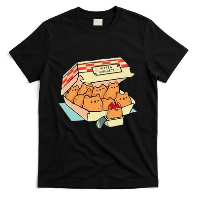 Kitten Nuggets Fast Food Cat And Chicken Nugget Lover Quote T-Shirt