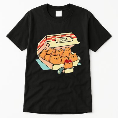 Kitten Nuggets Fast Food Cat And Chicken Nugget Lover Quote Tall T-Shirt