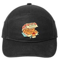 Kitten Nuggets Fast Food Cat And Chicken Nugget Lover Quote 7-Panel Snapback Hat