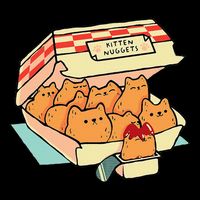 Kitten Nuggets Fast Food Cat And Chicken Nugget Lover Quote Bucket Hat